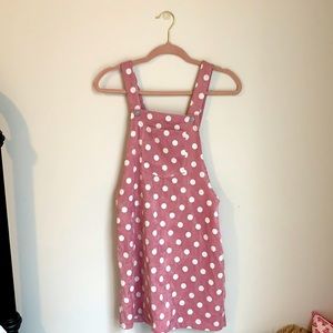 SHEIN, size small, polka dot overall dress